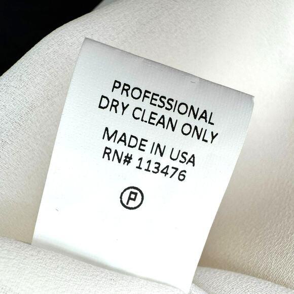 YIGAL‎ AZROUEL Women's Size 2 Silk Runway Midi Dress White Yellow Black Bow NYC - Picture 10 of 13